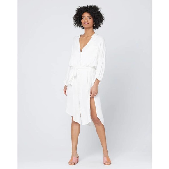 l*space Dresses & Skirts - L*SPACE Women's Barcelona Shirt Dress  Cover-Up Cream Medium Large MSRP $161
